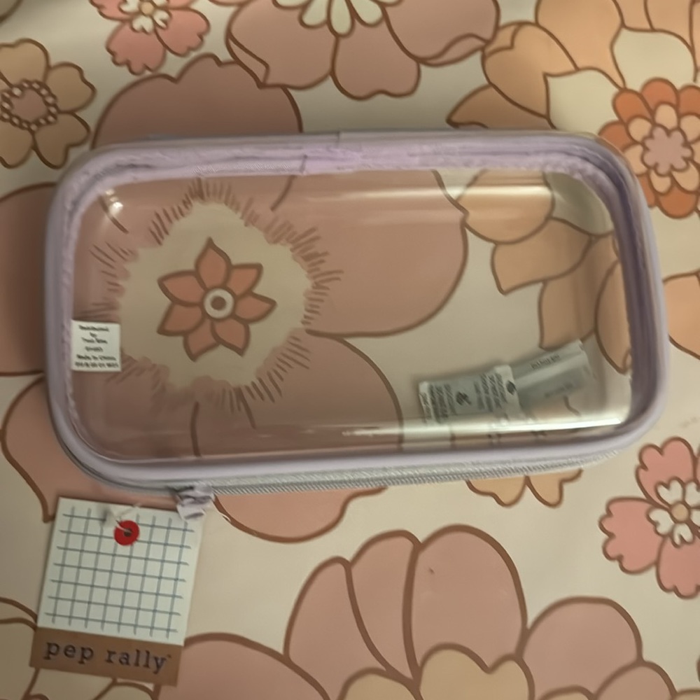 ✨1 Black Clear Hard Pencil Case- New ✨